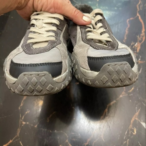 Zara Womens retro running fashion sneakers Size 38 US 71/2 24.5 Cm gray/black - Picture 4 of 8